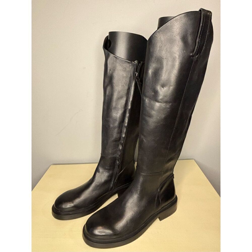 Sam Edelman Black Leather Ankle Boots - Picture 3 of 8